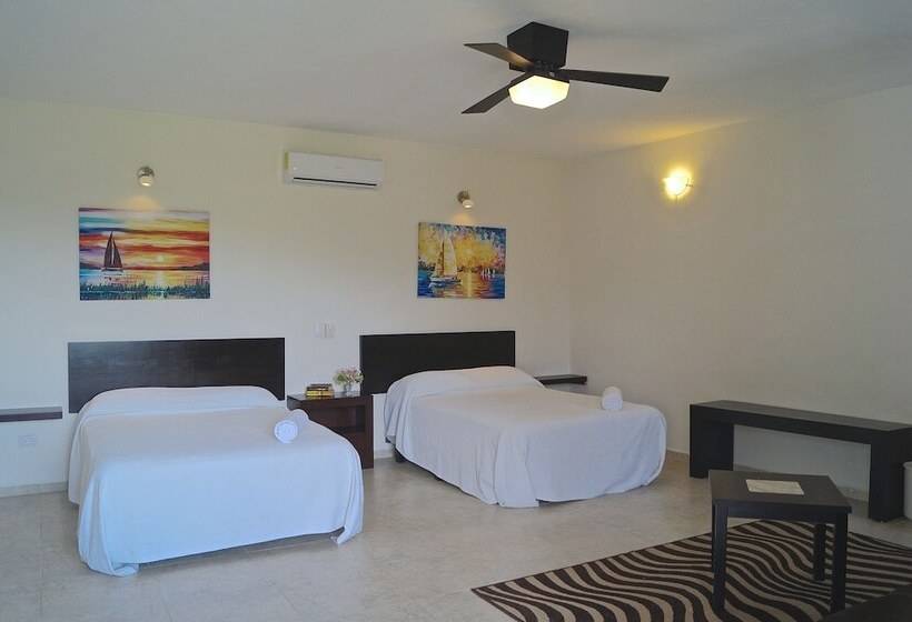 스탠다드 룸 더블 침대 2개, Puerto Holbox Beach Front