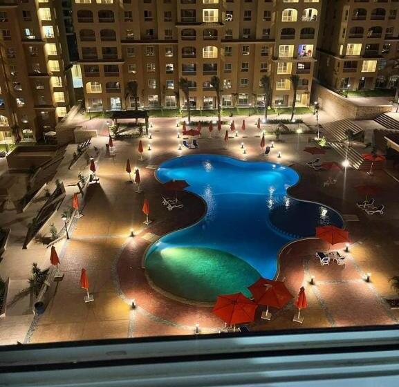 استودیو استاندارد با چشم‌انداز استخر, Aqua View Resort   قرية اكوا فيو الساحل الشمالي