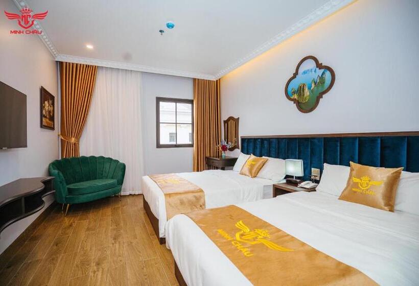 اتاق استاندارد سه تخته با چشم‌انداز, Minh Chau Hotel & Coffee