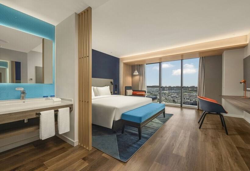 اتاق استاندارد با تخت دوبل و چشم‌انداز, Holiday Inn Express Meishan Dongpo