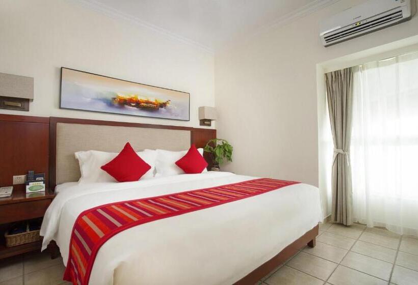 اتاق استاندارد چهارنفره با چشم‌انداز باغ, Tianze Beach Resort
