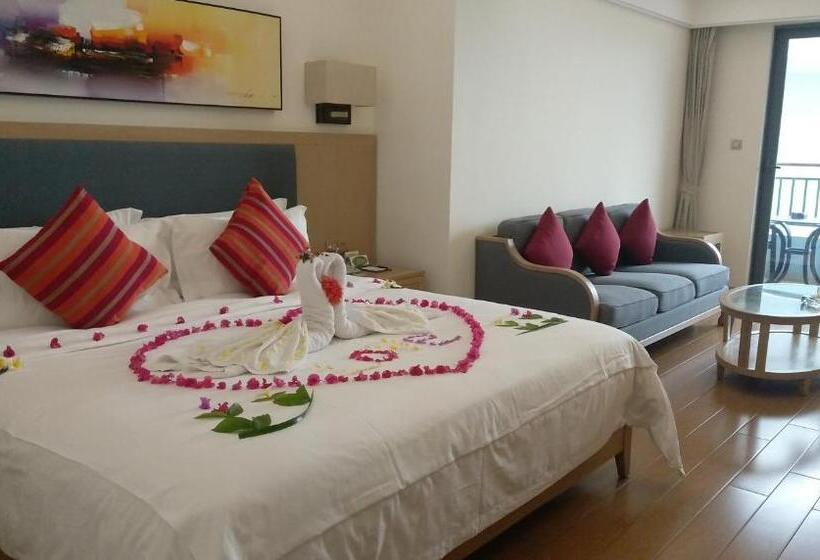 اتاق لوکس با چشم‌انداز دریا, Tianze Beach Resort