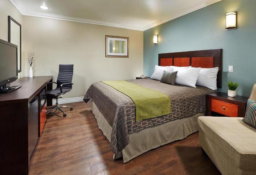 اتاق استاندارد با تخت بزرگ, American Inn Downey