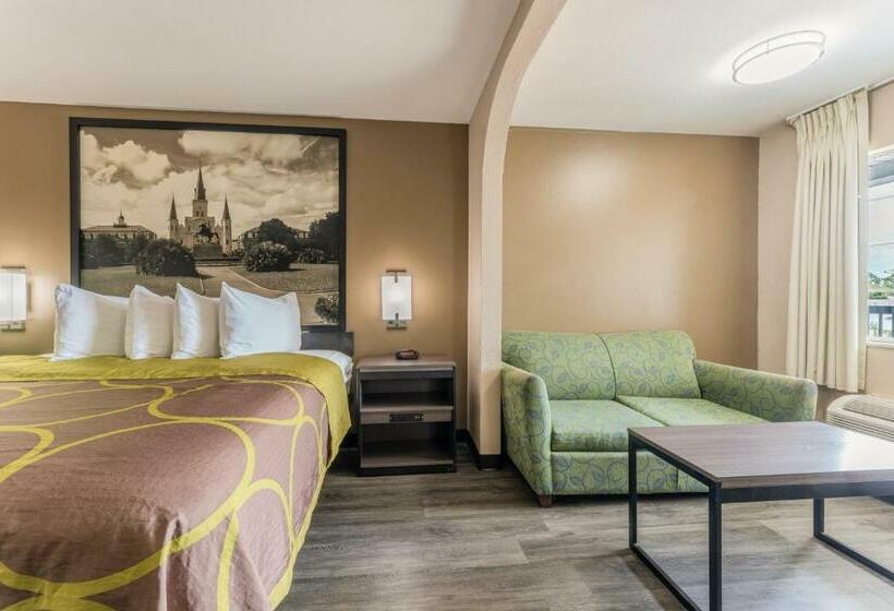اتاق استاندارد با تخت بزرگ, Super 8 By Wyndham Lake Charles Northeast