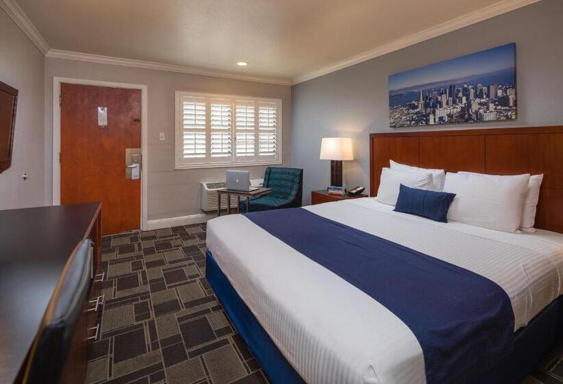 اتاق استاندارد با تخت بزرگ, Bay Bridge Inn San Francisco