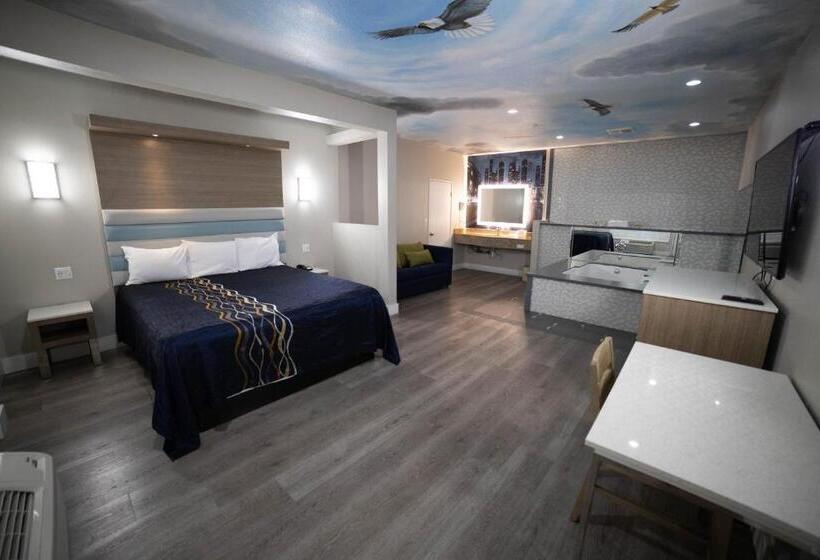 اتاق لوکس با تخت بزرگ, Mid City Inn & Suites Pico Rivera