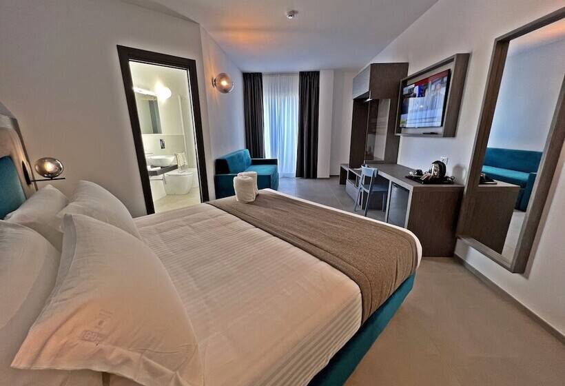 اتاق لوکس با چشم‌انداز دریا, Resort La Battigia Beach & Spa
