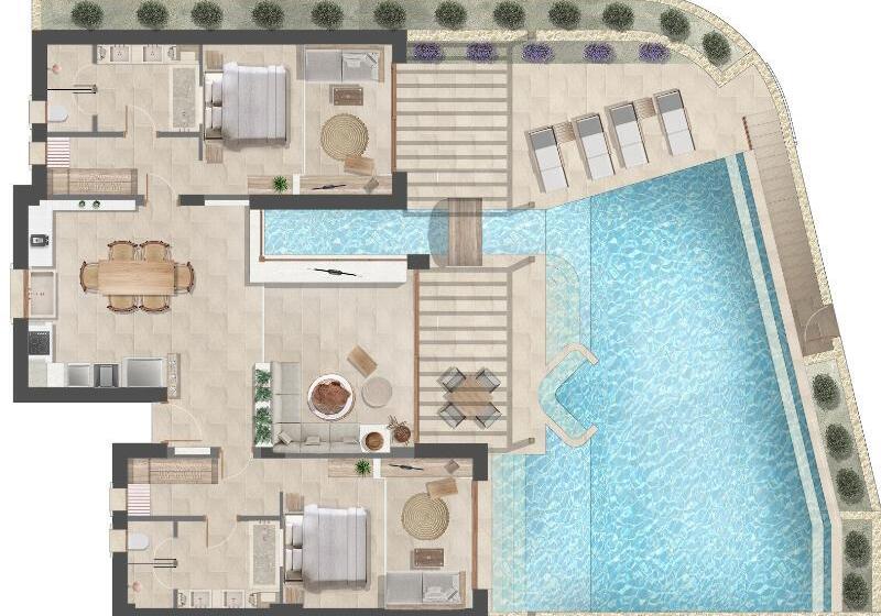 ویلای 2 خوابه با چشم‌انداز دریا, Lesante Cape Resort & Villas, A Member Of The Leading Hotels Of The World