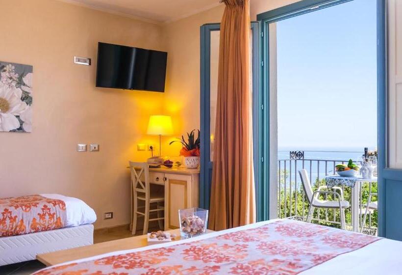 Upper Triple Room Sea View, Baglio Di Scopello