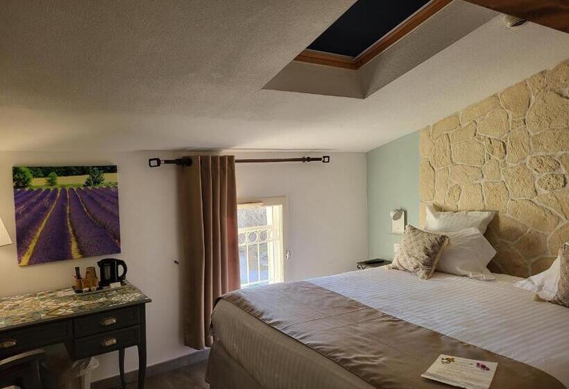 اتاق استاندارد با تخت بزرگ, Logis Hotel La Ferme
