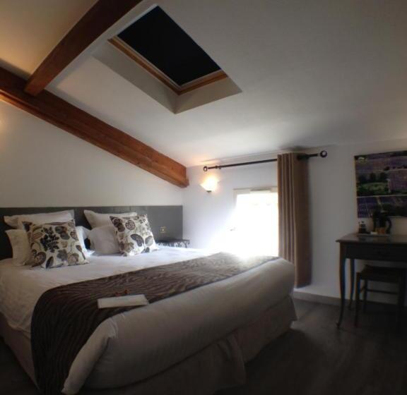 اتاق استاندارد با تخت بزرگ, Logis Hotel La Ferme