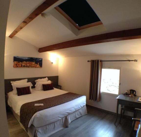 اتاق استاندارد با تخت بزرگ, Logis Hotel La Ferme