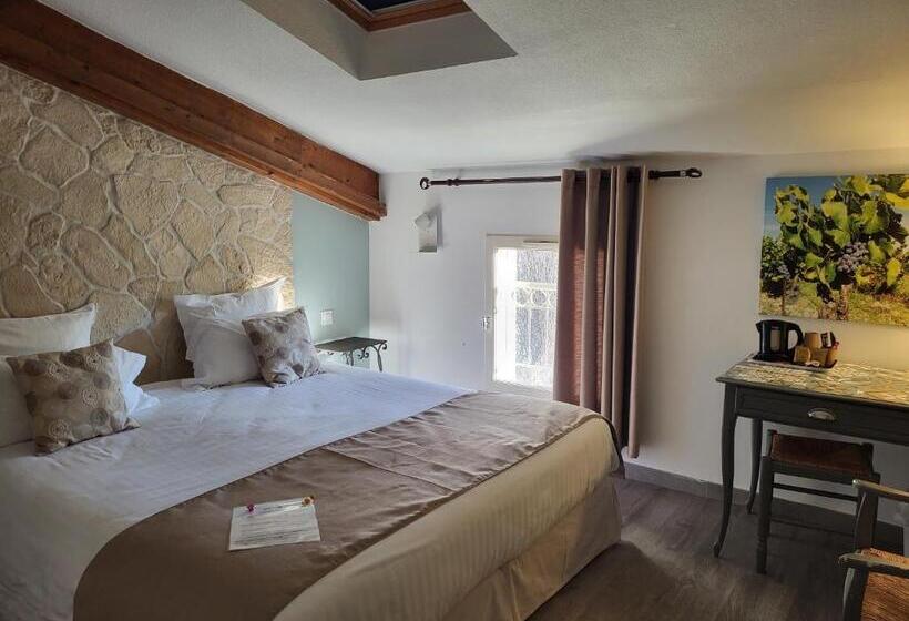 اتاق استاندارد با تخت بزرگ, Logis Hotel La Ferme