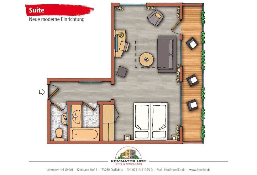 Habitación Deluxe, Kemnater Hof Apartments