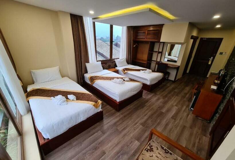 اتاق لوکس سه تخته, Lisha Grandhotel Vangvieng