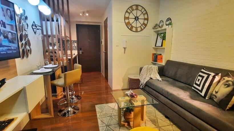 آپارتمان 1 خوابه با بالکن, Stylish&comfort Unit With Balcony In Air Makati
