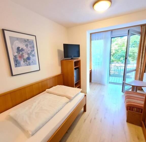 اتاق یک تخته با چشم‌انداز استخر, Thermenhotel Tannenhof   Ihr Wohlfühl