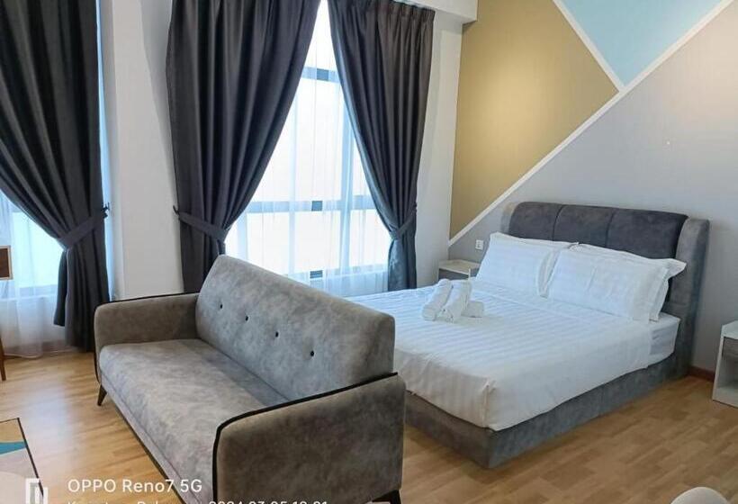 استودیوی استاندارد با چشم‌انداز دریا, Kuantan Imperium Seaview Cityview By Avenzee