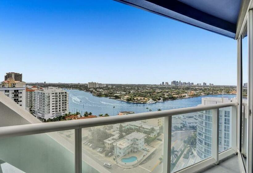 آپارتمان 1 خوابه با چشم‌انداز دریا, Suitesrus At W  Fort Lauderdale