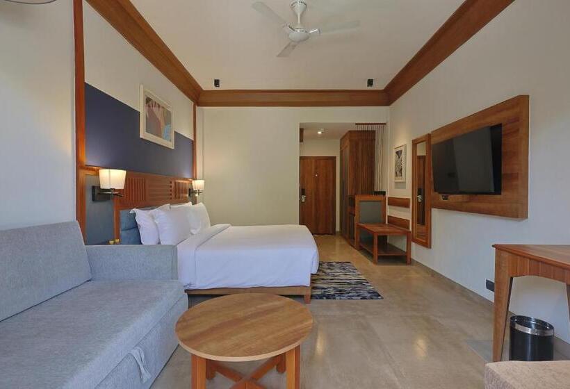 اتاق استاندارد با تخت بزرگ, Corbett Aamod Spa And Resort   Riverside Resort