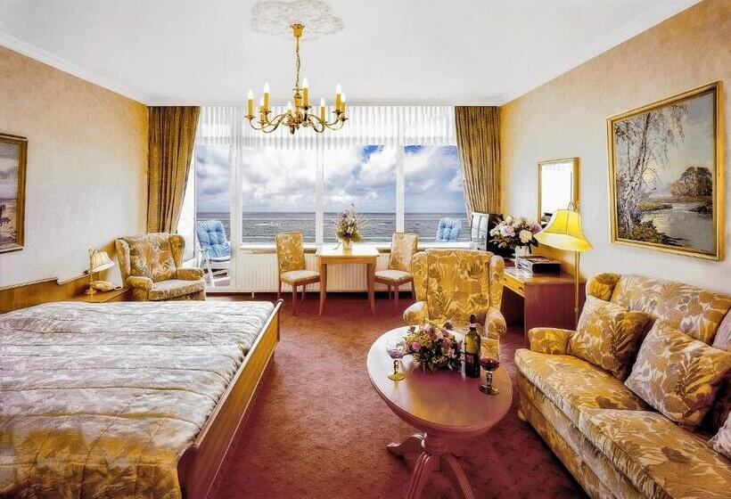 اتاق استاندارد با بالکن و چشم‌انداز دریا, Strandhotel Monbijou Gmbh Garni