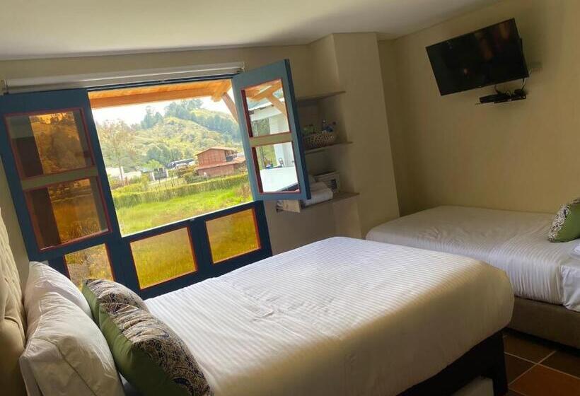 اتاق استاندارد با 2 تخت دوبل, Ayenda Hotel Bambu Guatape