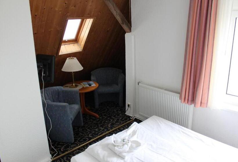 اتاق استاندارد یک نفره با چشم‌انداز دریا, Kur  Und Ferienhotel Sanddorn