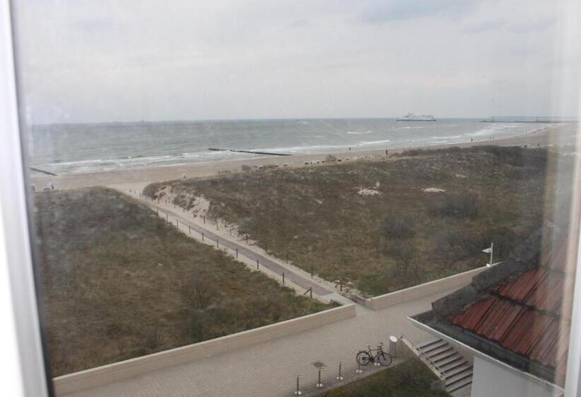 اتاق استاندارد یک نفره با چشم‌انداز دریا, Kur  Und Ferienhotel Sanddorn