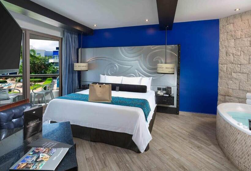 Deluxe Room King Size Bed, Hard Rock  Riviera Maya  Hacienda All Inclusive