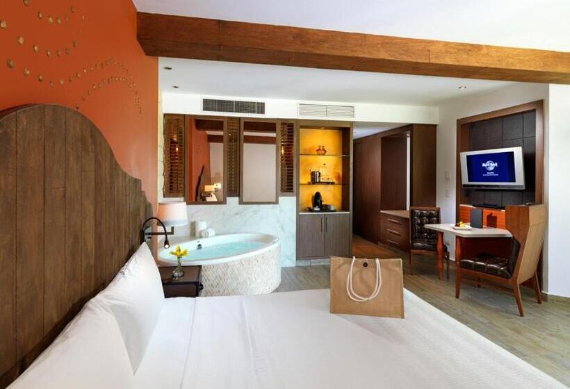 Deluxe Zimmer Kingsize Bett, Hard Rock  Riviera Maya  Hacienda All Inclusive