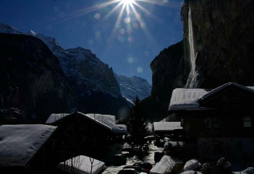 شقة غرفة نوم واحدة مزودة بشُرفة, Restaurant Jungfrau