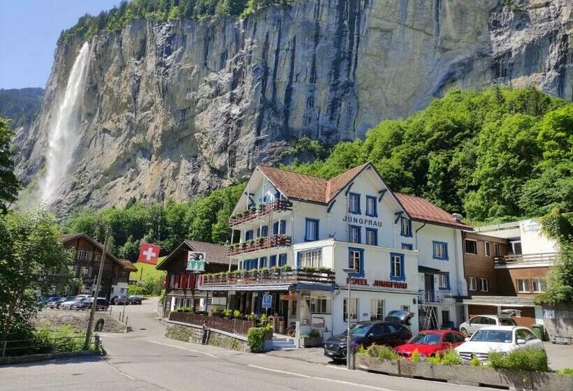 شقة غرفة نوم واحدة مزودة بشُرفة, Restaurant Jungfrau