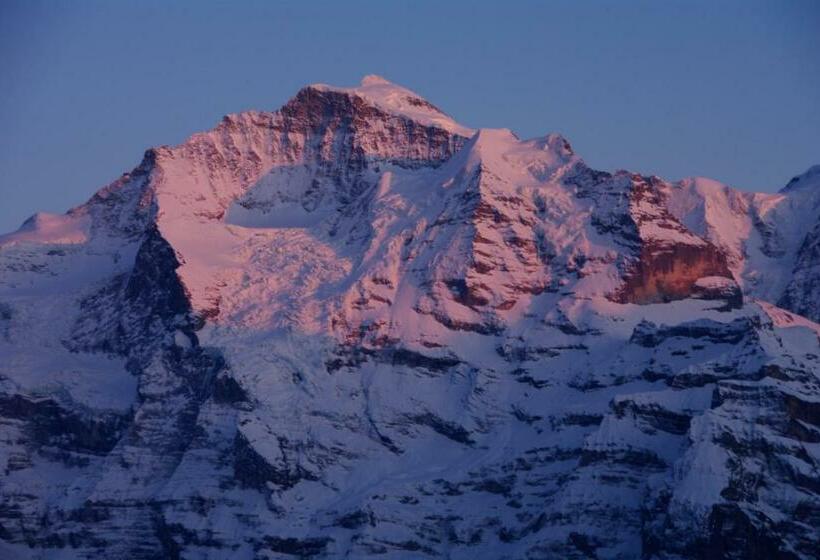 شقة غرفة نوم واحدة مزودة بشُرفة, Restaurant Jungfrau