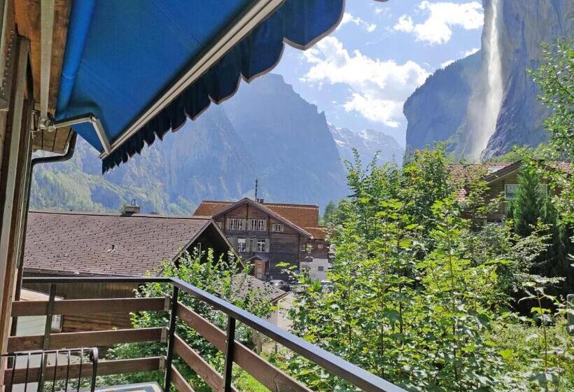 شقة غرفة نوم واحدة مزودة بشُرفة, Restaurant Jungfrau