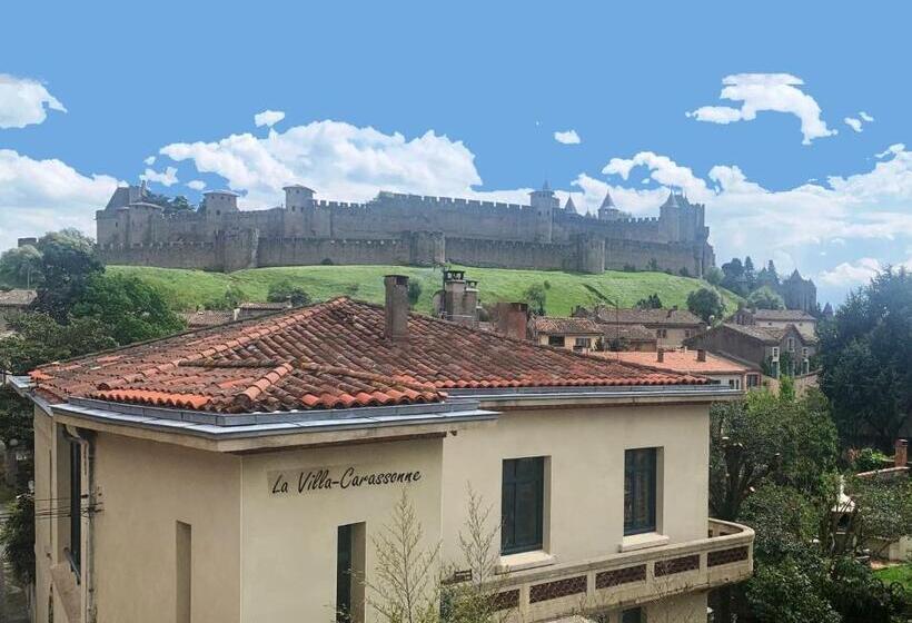 اتاق لوکس, La Villa Carcassonne, Cité 8 Min à Pieds, Clim, Piscine, Full Wifi, Borne 7,5kw, Vélo élect, Parking