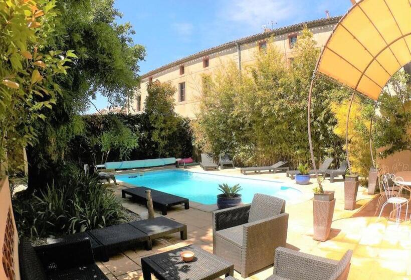 اتاق سوپریور چهار تخته, La Villa Carcassonne, Cité 8 Min à Pieds, Clim, Piscine, Full Wifi, Borne 7,5kw, Vélo élect, Parking