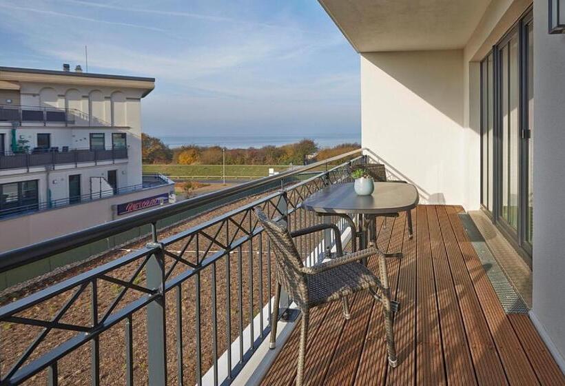 آپارتمان 1 خوابه با بالکن, Aparthotel Waterkant Suites   Fewos Am Meer Mit Spa