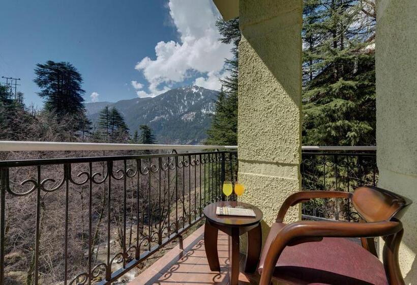 Premium room with river view, Regenta Place Green Leaf Manali  A Centrally Heated Resort