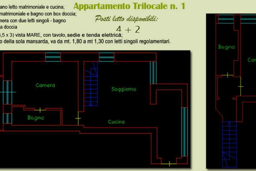 آپارتمان دوبلکس 1 خوابه, La Casa Di Carla