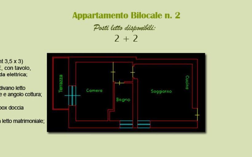 آپارتمان 1 خوابه با چشم‌انداز دریا, La Casa Di Carla