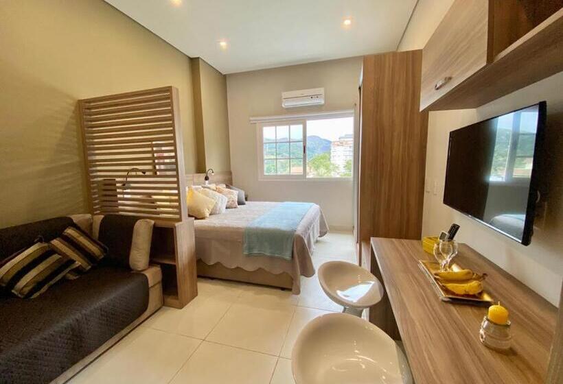 استودیو استاندارد با تخت کینگ, Happy Flat Itaipava   Granja Brasil