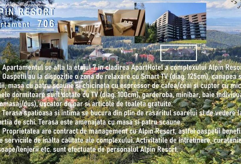 آپارتمان 1 خوابه با چشم‌انداز, Apartament 2706 Alpin Resort, Etaj 7, Poiana Brașov