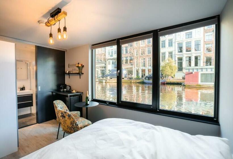 اتاق لوکس با تخت بزرگ, 2 Houseboat Suites Amsterdam Prinsengracht