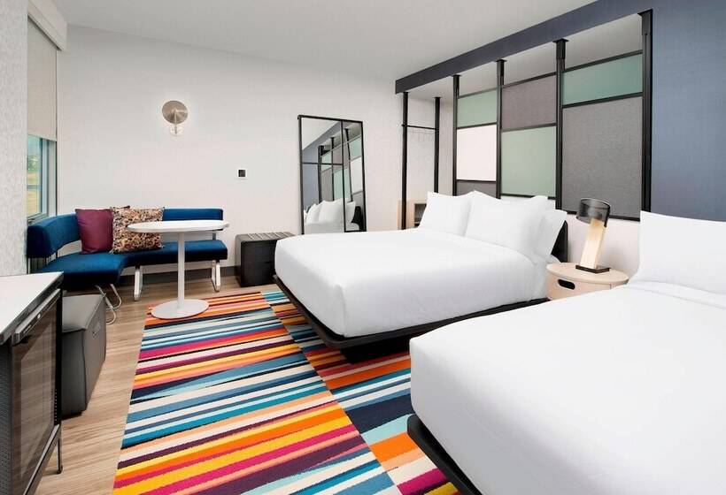 اتاق استاندارد با 2 تخت دوبل, Aloft Wilmington At Coastline Center