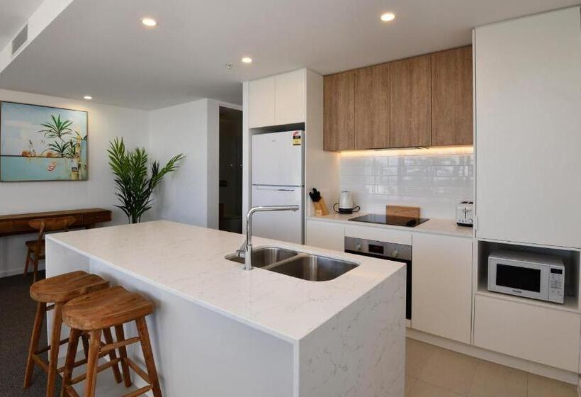 آپارتمان 2 خوابه با چشم‌انداز دریا, X Kirra Apartments
