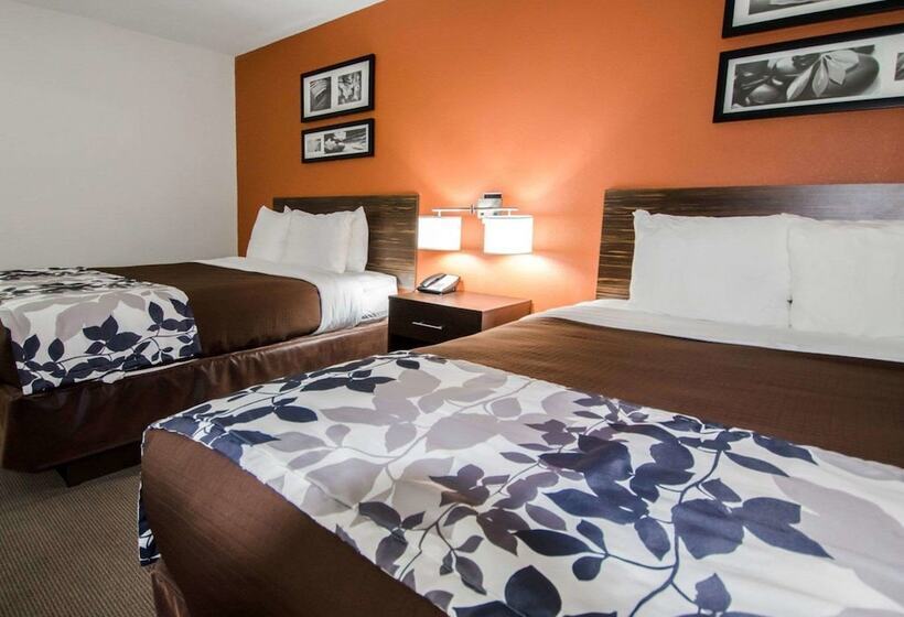 اتاق استاندارد با 2 تخت دوبل, Sleep Inn And Suites And Conference Center Downtown