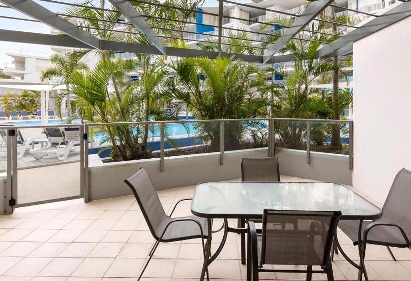آپارتمان 1 خوابه با چشم‌انداز استخر, Oaks Hervey Bay Resort And Spa