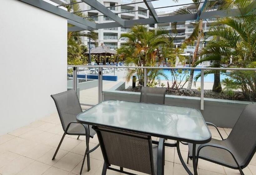 آپارتمان 1 خوابه با چشم‌انداز استخر, Oaks Hervey Bay Resort And Spa