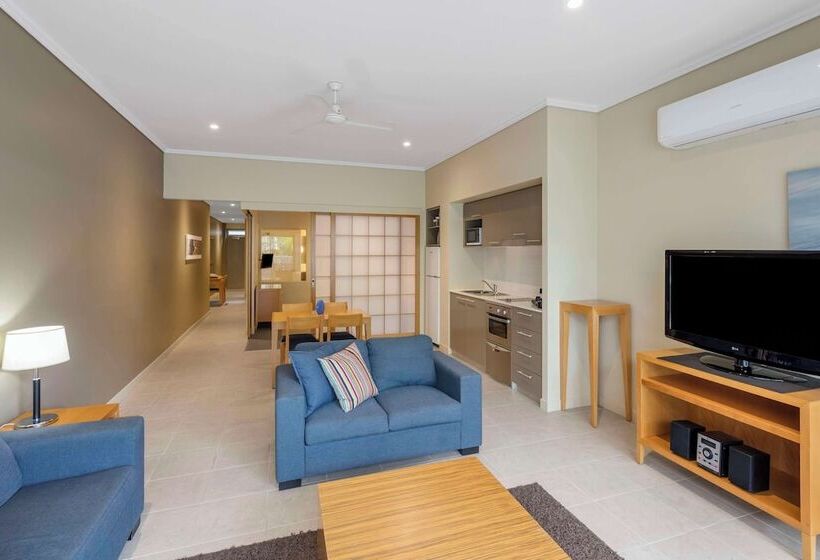 آپارتمان 1 خوابه با چشم‌انداز استخر, Oaks Hervey Bay Resort And Spa