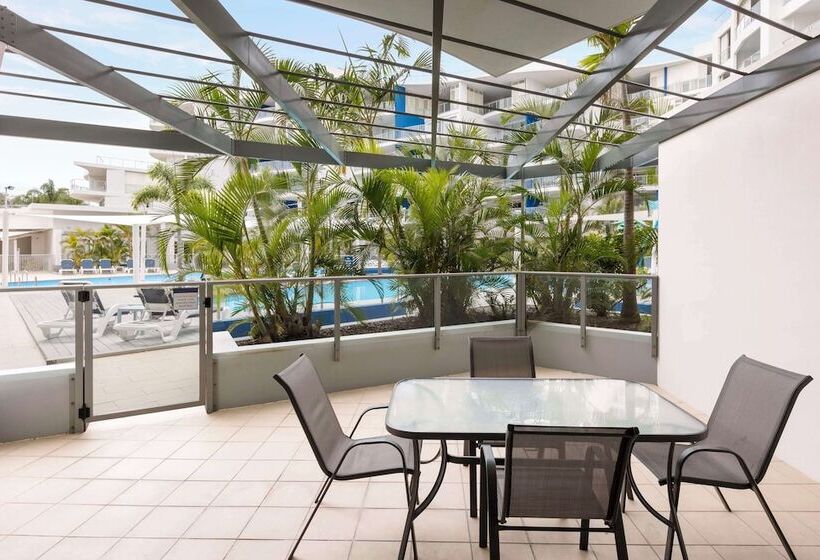 آپارتمان 1 خوابه با چشم‌انداز استخر, Oaks Hervey Bay Resort And Spa